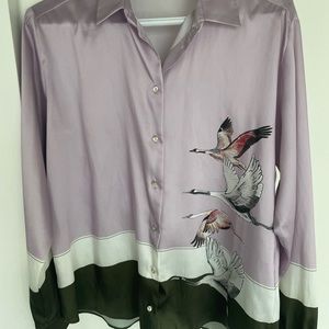 ***Fundraiser*** Zara button-down oversized top.